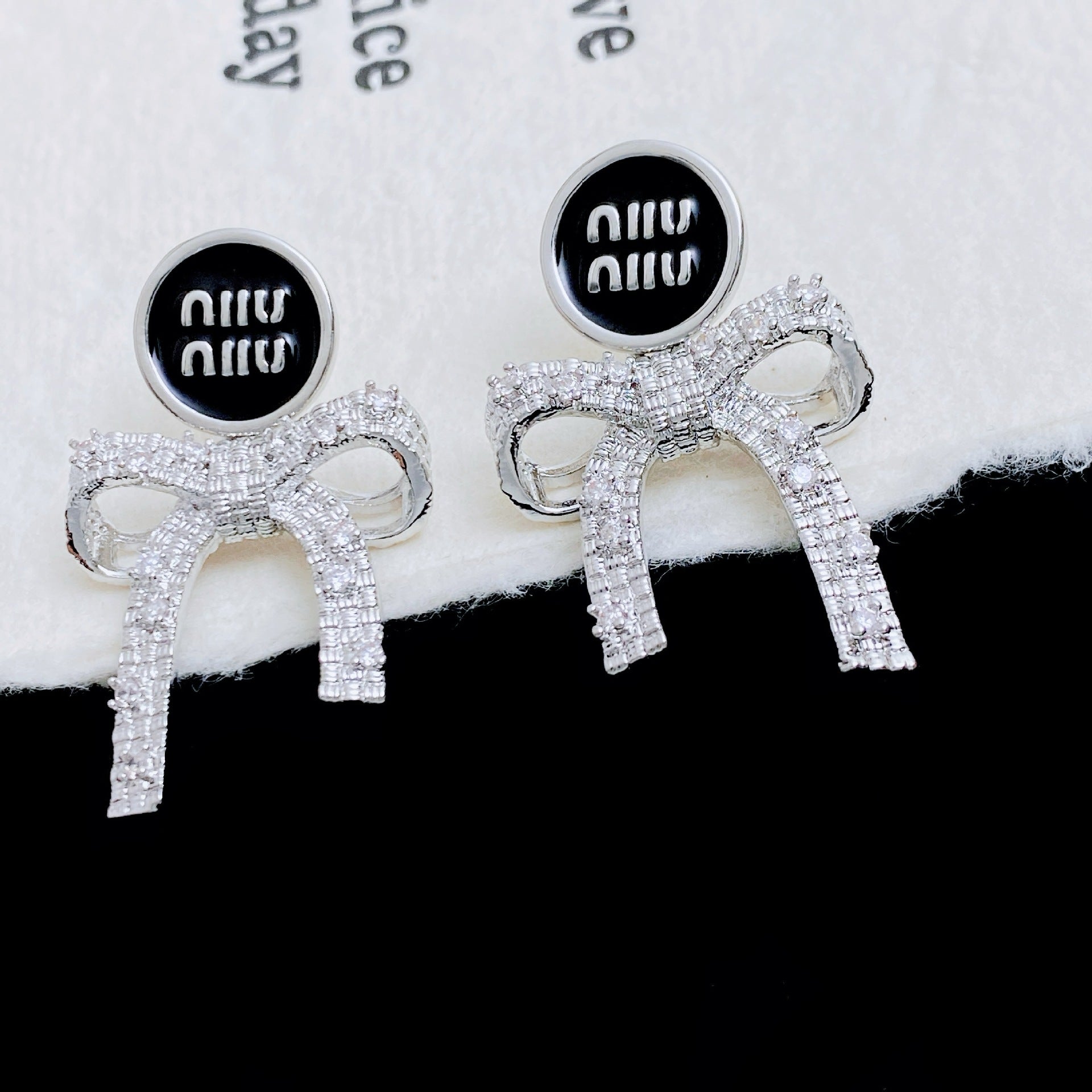 Wholesale Bow Letter Earrings