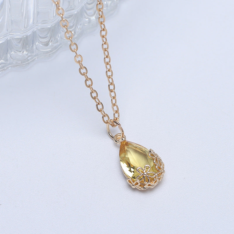 Wholesale Zircon Pendant Necklace Choker Necklace ACC-NE-Hans001