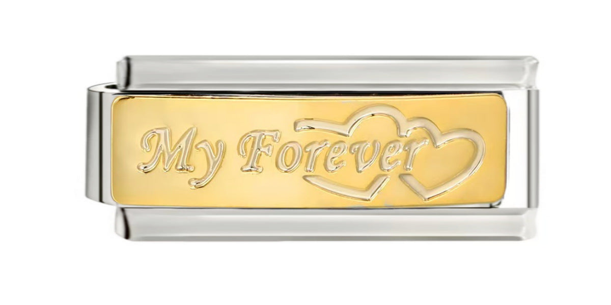 Wholesale Italian Modular Bracelet Cross-Border Hot-Selling 9mm Laser-Engraved Pattern Simple Titanium Steel DIY Jewelry Wholesale in Stock