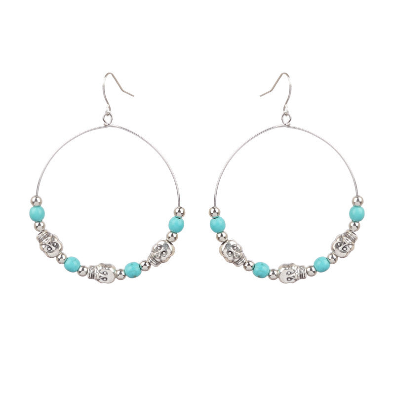 Wholesale  Skull  Web Earrings Dark Wind Style Alloy Jewelry Accessory Gift