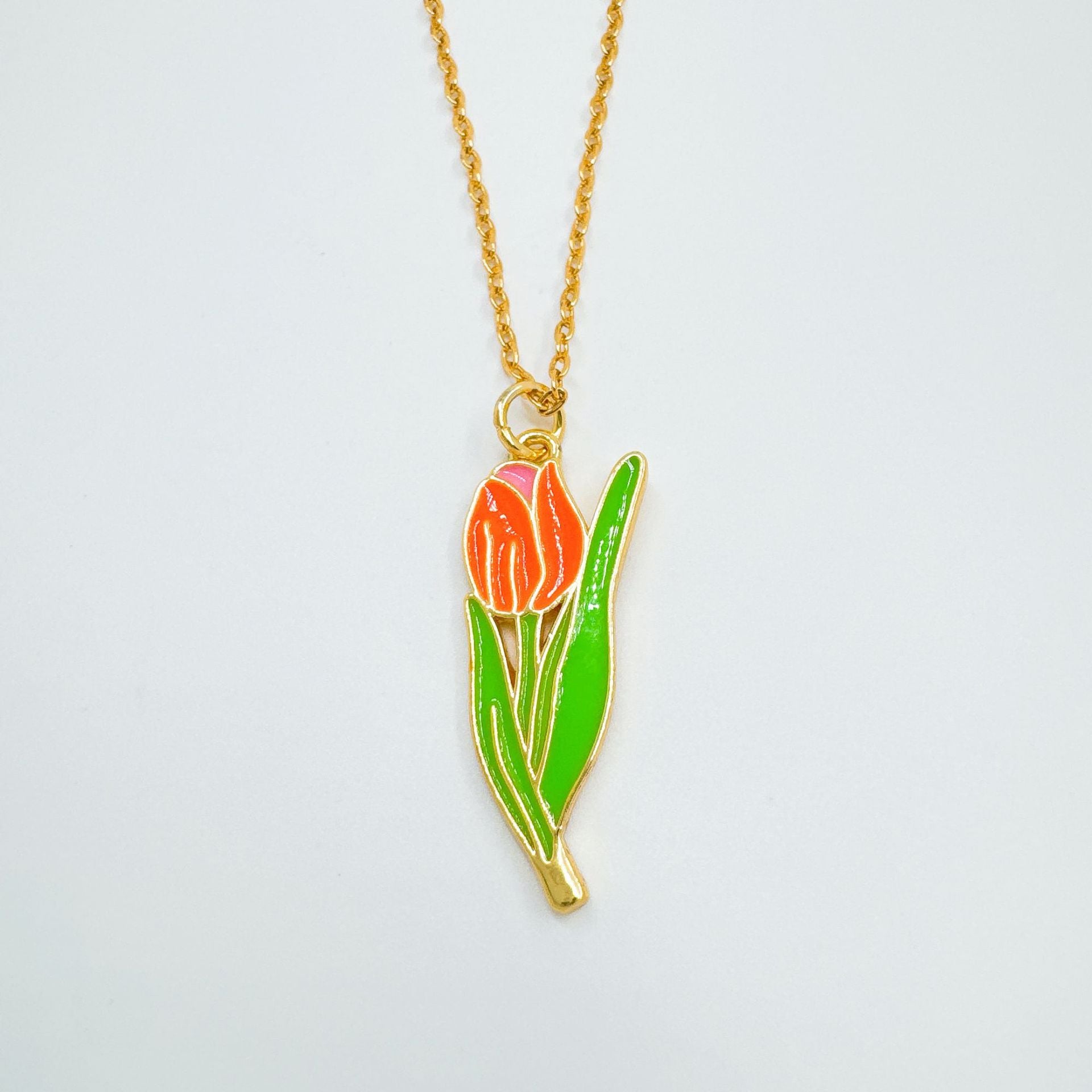 Wholesale Electroplated Copper Rose Flower Pendant Necklace,  Jewelry Accessory for Girls