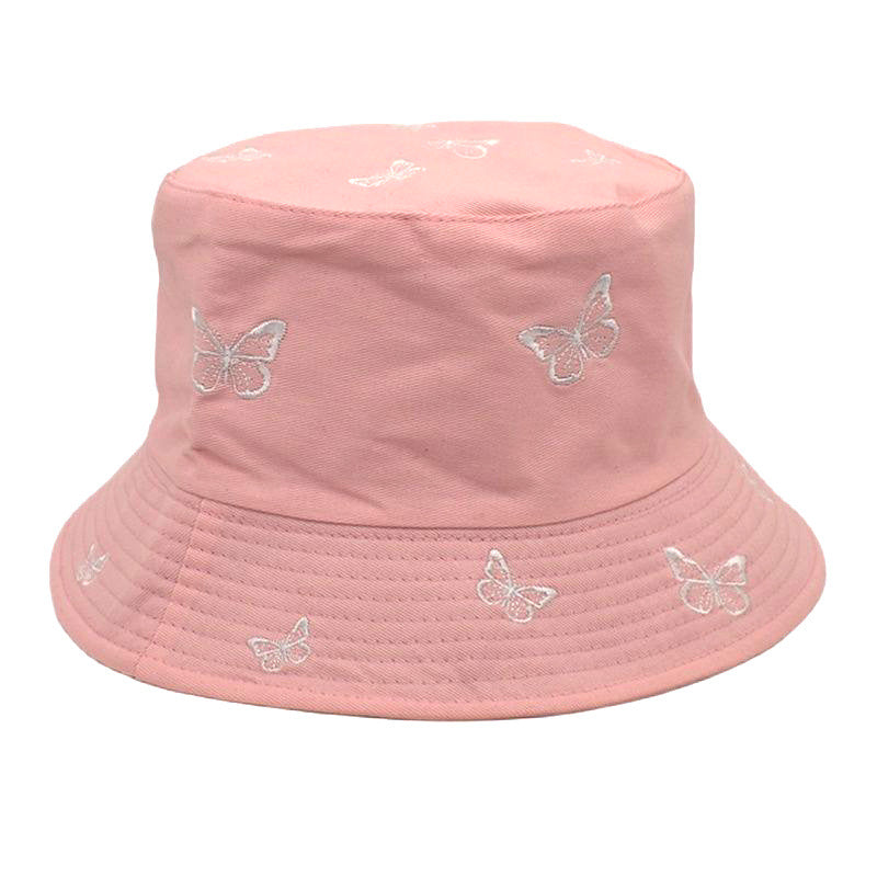 Wholesale Butterfly Embroidery Double-sided Bucket Hat ACC-HT-ShunMa021