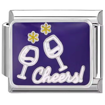 Wholesale Italian Charm Bracelet 9mm DIY  DOG HAPPY  Creative Stainless Steel Composable Bracelet