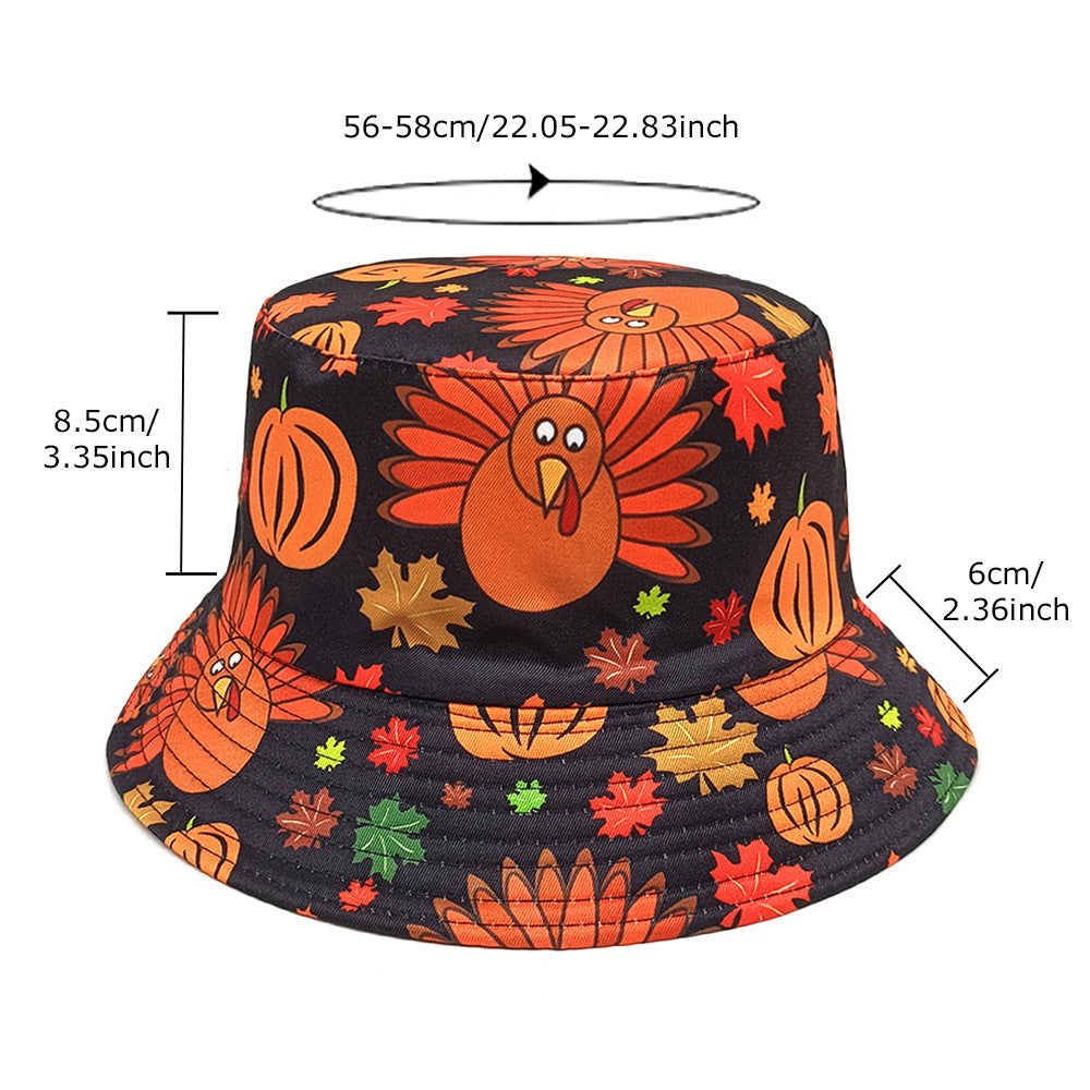 Wholesale  Pumpkin Print Bucket Hat