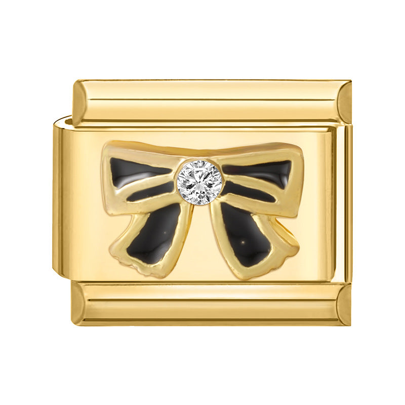 Wholesale 9mm Italian Charm Starter Bracelets DIY square Single Section Creative Stainless Steel Composable Bracelet