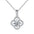 Wholesale Four Leaf Clover Clavicle Necklace 925 Sterling Silver Moissanite Pendant
