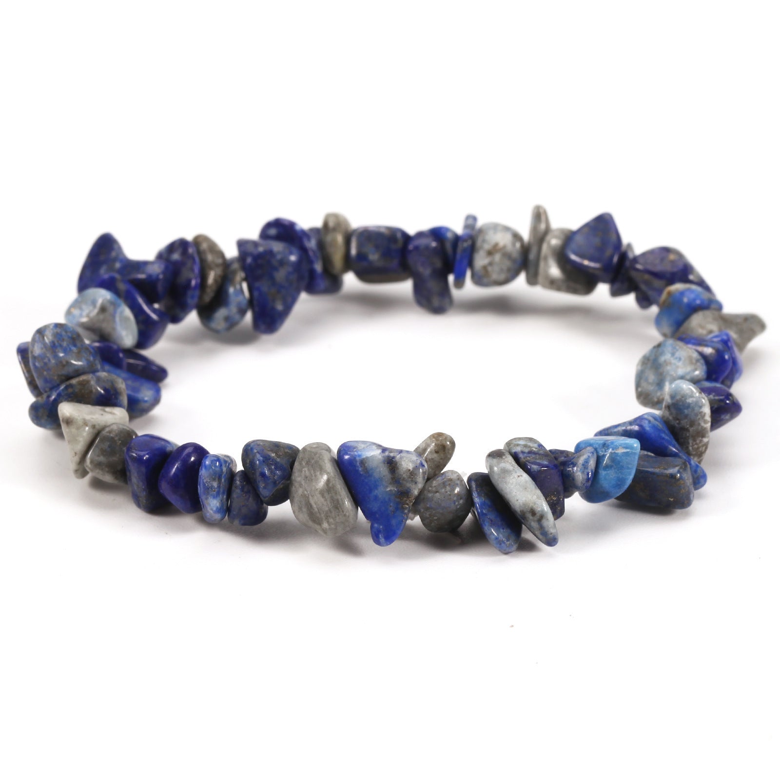 Wholesale Geometric Natural Stone Bracelet Irregular Gravel Beads Elastic Handmade Jewelry Accessory for Boutique Resale