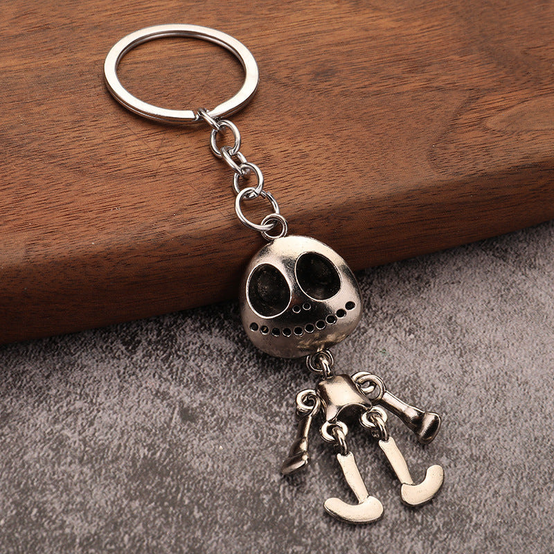Wholesale Simple Ghost Head simple metal keychain