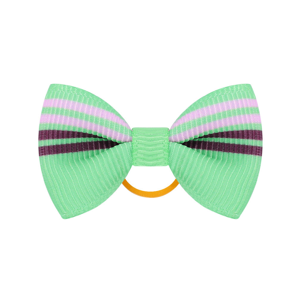 Wholesale 12pcs Children's Printed Bow Kids Hair Scrunchies ACC-HS-YaLun001