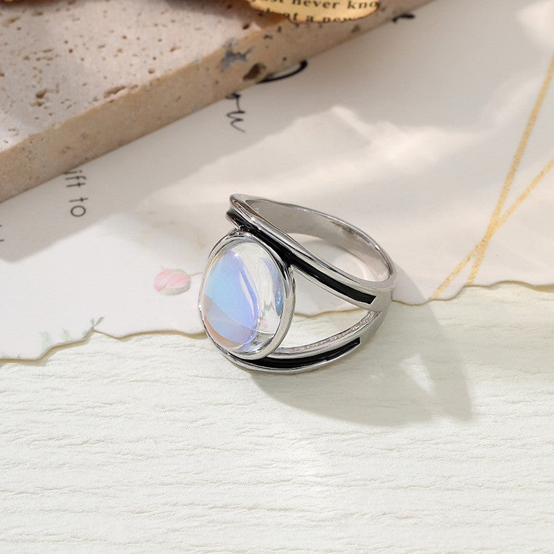 Wholesale Colorful Moonstone Bohemian Style Ring ACC-RS-YunJ015