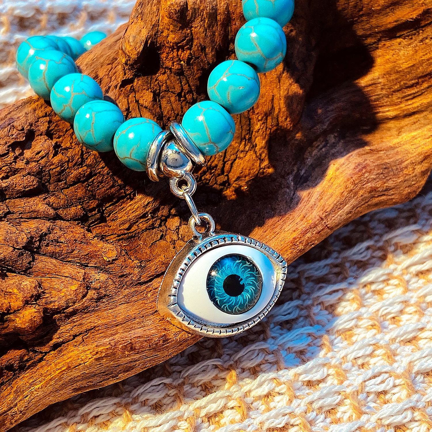 Wholesale Bohemian Turquoise Bead Bracelet Cross Starfish Turtle Design Fashion Accessory Gift for Resale