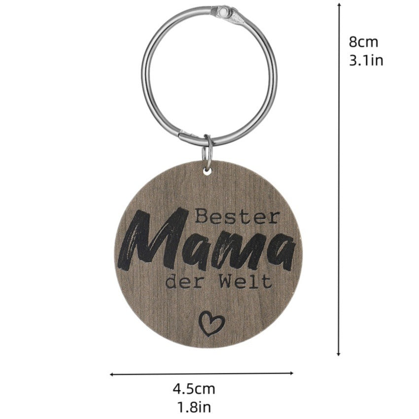 Wholesale Cute letter keychain for Father's Day and Mother's Day