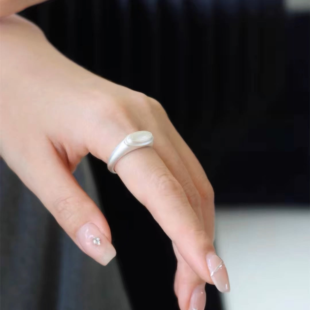 Wholesale Retro Inlaid Cat' s Eye Simple and Versatile Ring