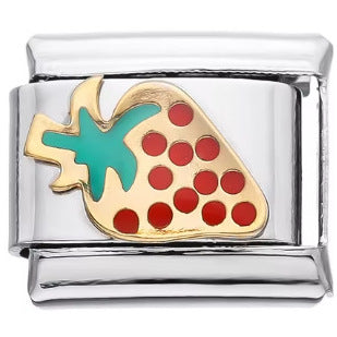 Wholesale Italian Charm Bracelet 9mm DIY Splicing Red Series Stainless Steel Composable Bracelet