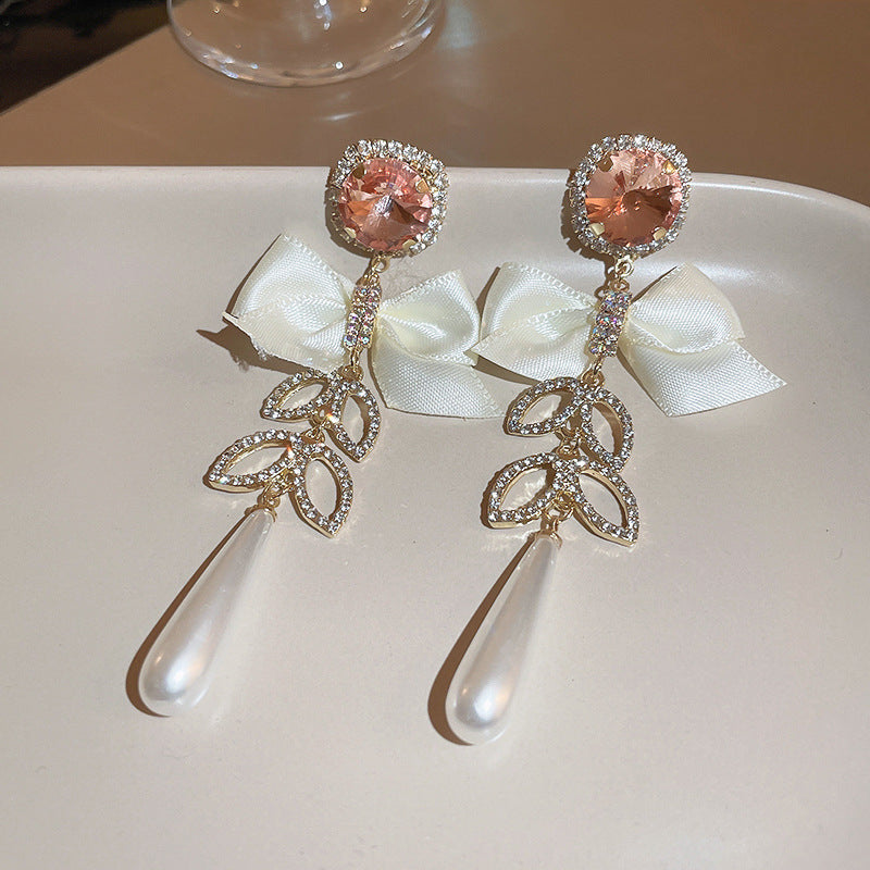 Wholesale Geometric Tassel Pearl Earrings  ACC-ES-KJ015