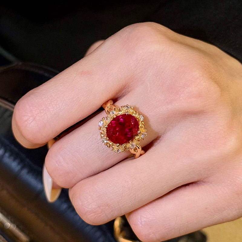 Wholesale Korean Style Retro Champagne Gold Plated Ring - Jewelry Accessory for Everyday Wear and Gift