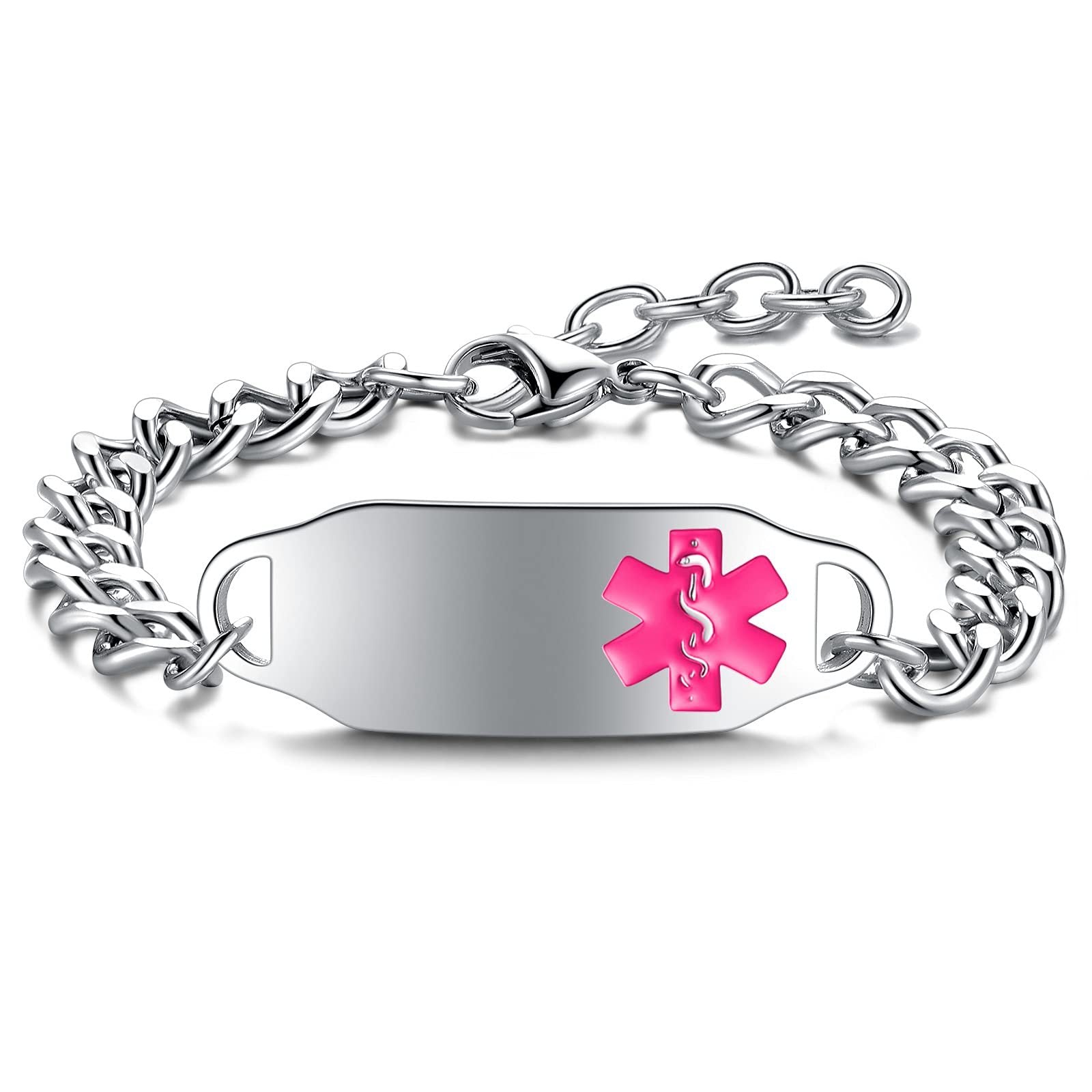 Wholesale stainless steel medical alert bracelet