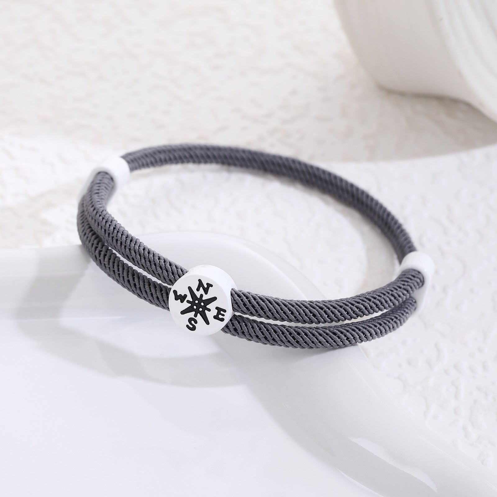 Großhandel Abschlusssaison Inspirierende Kompassgewebe Seilseilarmband