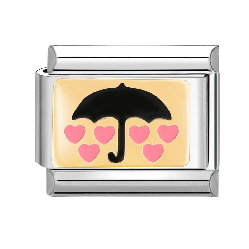 Wholesale Italian Charm Bracelet 9mm DIY Splicing Cartoon Cute Titanium Steel Composable Bracelet