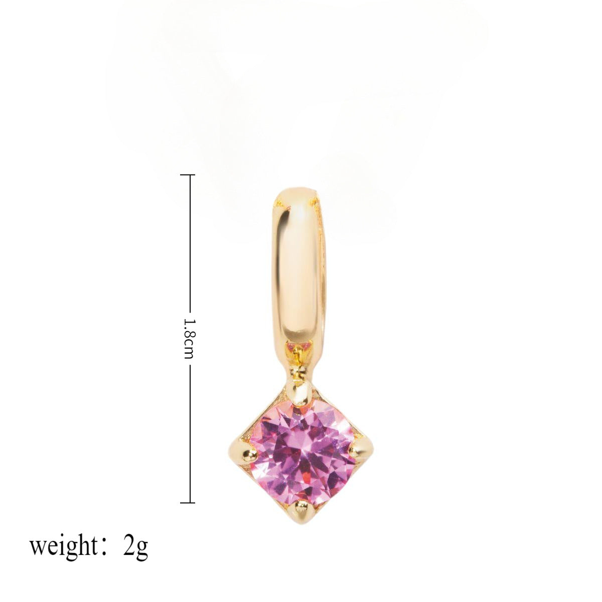 Wholesale Stainless Steel Free Assembly DIY Accessories Twelve Birthstones Pendant