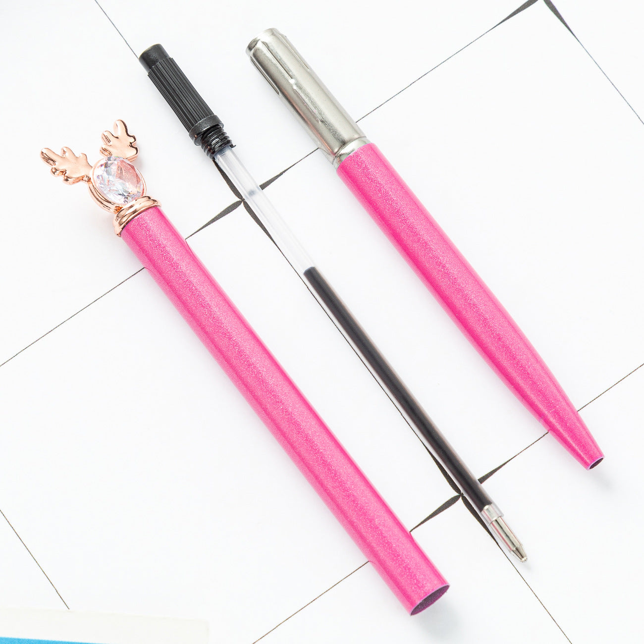 Wholesale Creative Cartoon Deer Head Style Pen  Ballpoint Pen