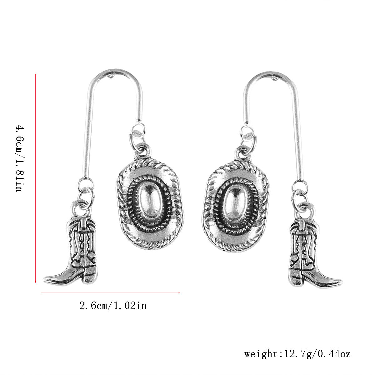 Wholesale Retro Western Cowboy Geometric Earrings