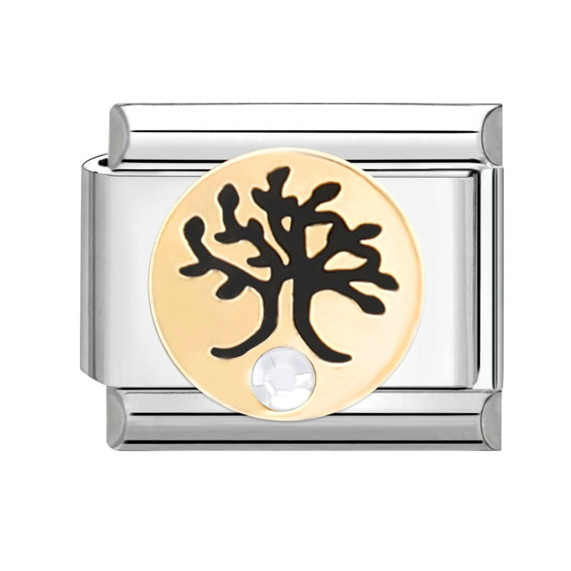 Wholesale Italian Charm Bracelet 9mm DIY Splicing Removable Stainless Steel Composable Bracelet