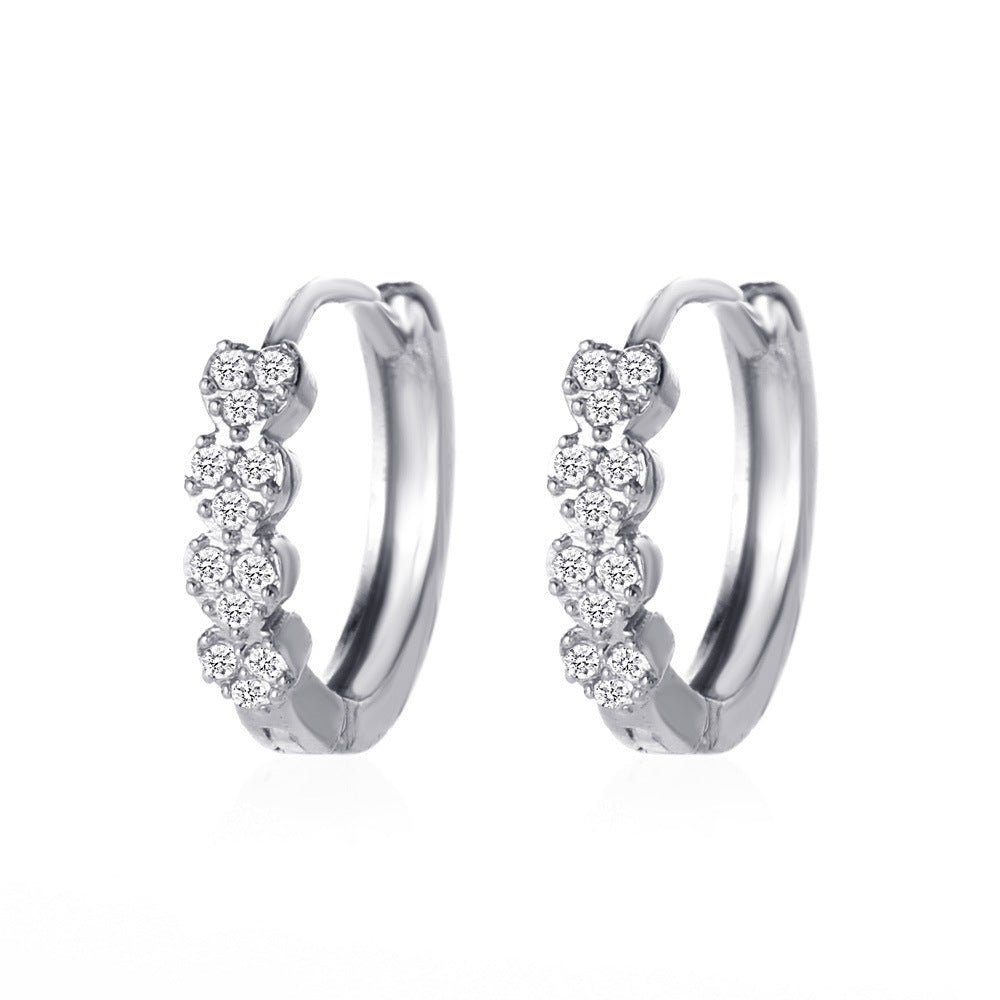 Wholesale  color drop oil C- shaped earrings