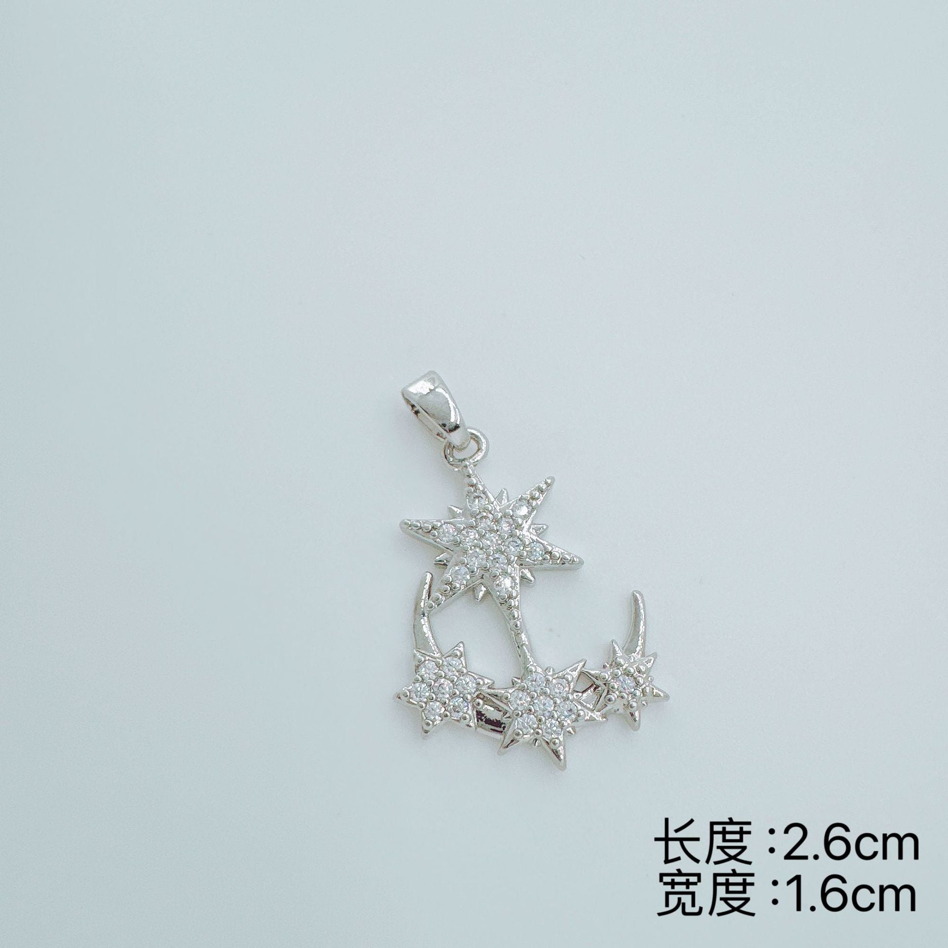 Wholesale Moon Necklace European Style Gold Plated Copper Pendant Fashion Jewelry Accessory Boutique Gift