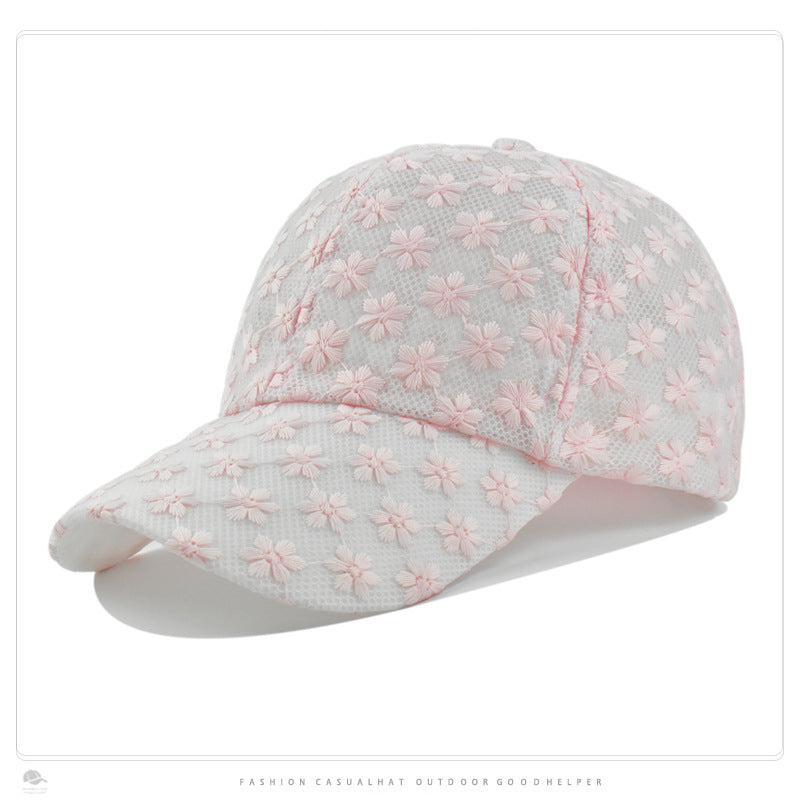 Wholesale Sun Hat Lace Hollow Flower Baseball Cap ACC-HT-DaQi002