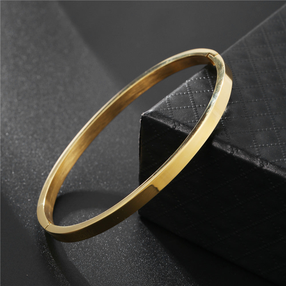 Wholesale Titanium steel 18k gold-plated bracelet
