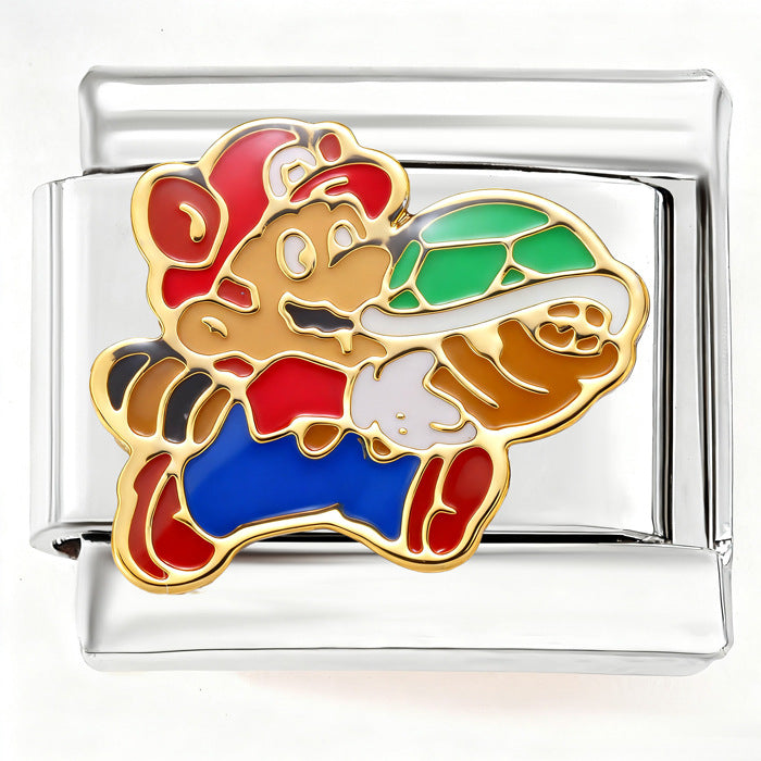 Wholesale 9mm Italian Charm Starter Bracelets DIY Cute cartoon Stainless Steel Composable Bracelet