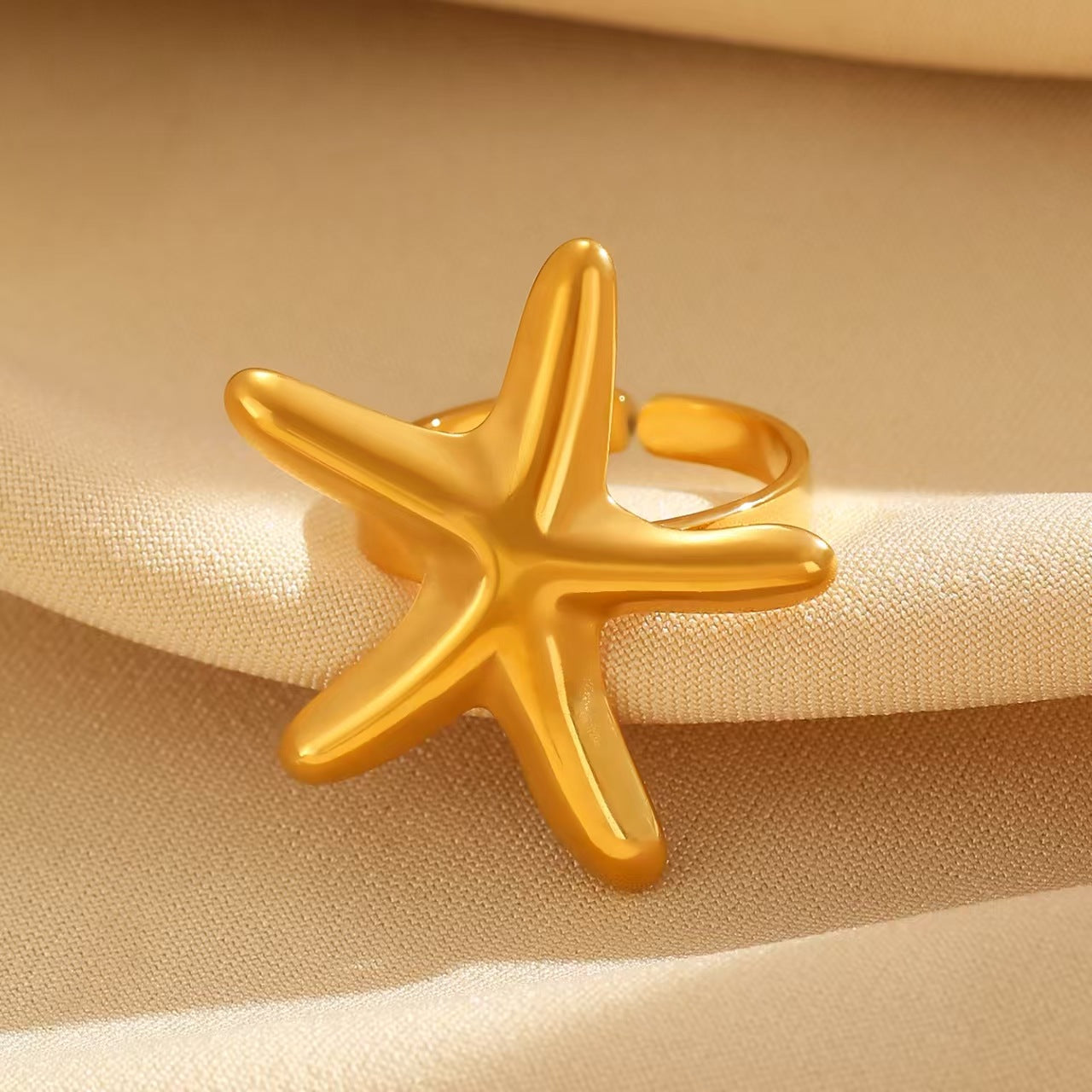 Anello regolabile con apertura oceanica per stelle marine in acciaio inossidabile all'ingrosso