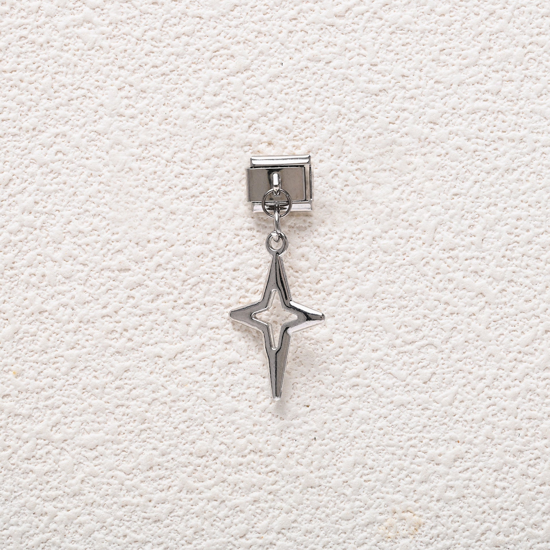 Wholesale 5pcs/ pack  9mm Italian Charm Starter Bracelets DIY square Single Section Creative Stainless Steel Composable Bracelet