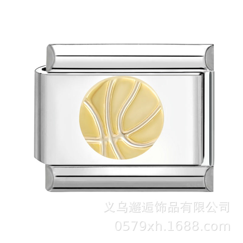 Wholesale Italian Charm Bracelet 9mm DIY Splicing Removable Stainless Steel Composable Bracelet