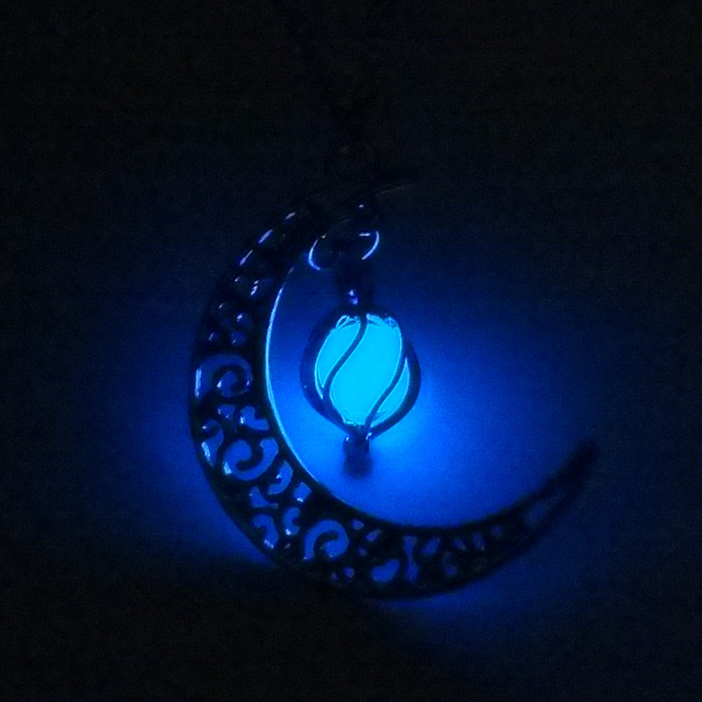 Wholesale Luminous Hollow Halloween Alloy Necklaces ACC-NE-NuoM001