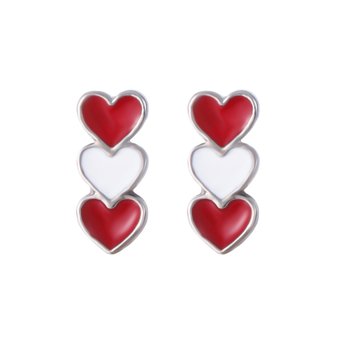 Wholesale 10pcs Canadian National Day flag pattern earrings