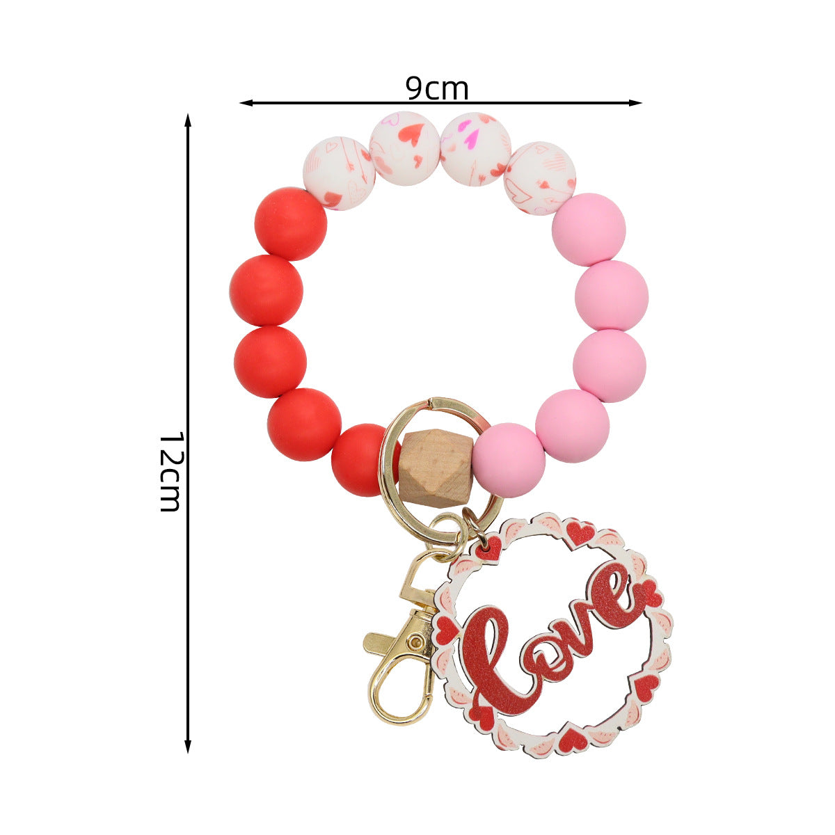 Wholesale  Valentine's Day LOVE wooden beads bracelet