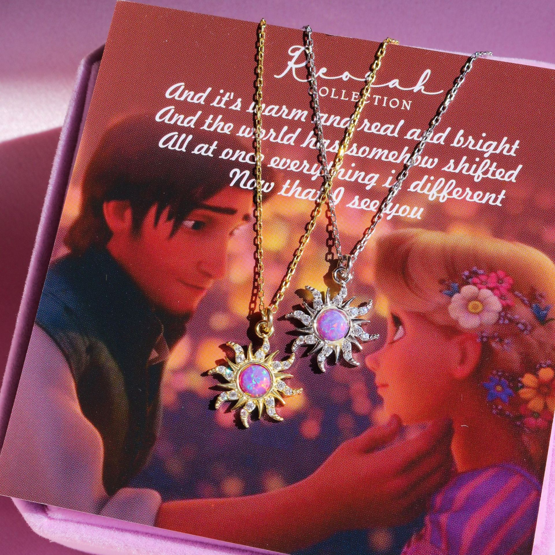 Wholesale  retro opal pendant opal necklace