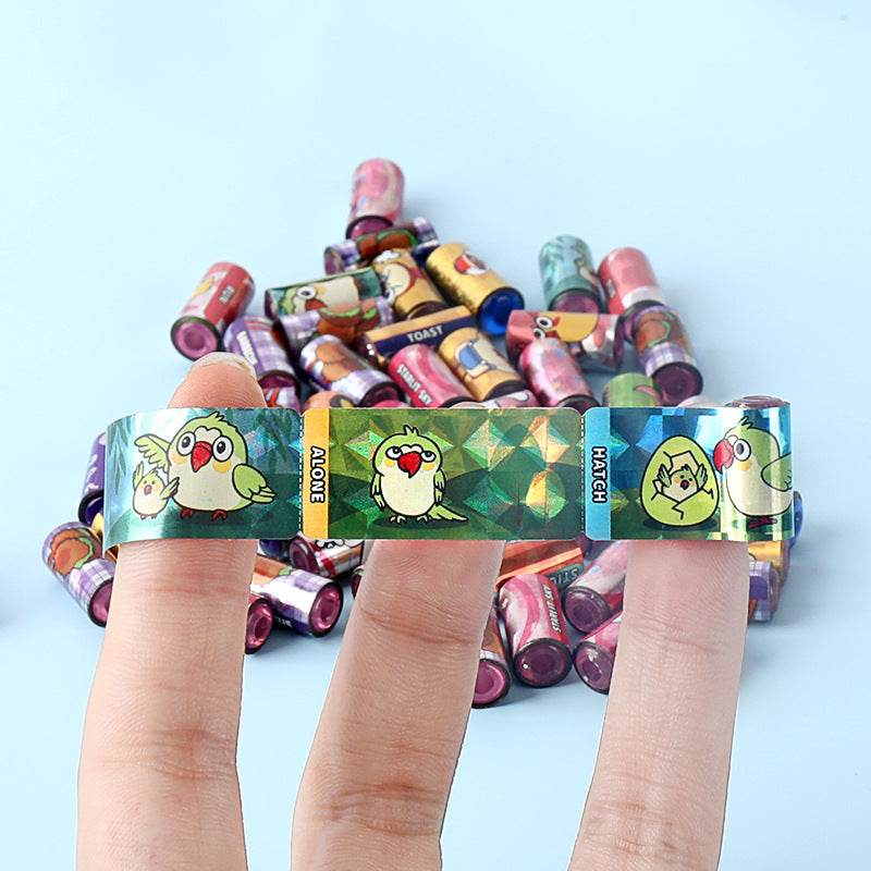 Wholesale Children' s Sticker Bracelet DIY Blind Box Tear Sticker Beaded Bracelet suit
