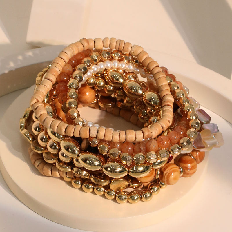 Wholesale 12pcs/set Bohemian Style Bracelet Set ACC-BT-GuTe001