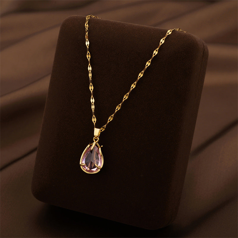 Wholesale Titanium Steel Luxury Necklace ACC-NE-Quanx001