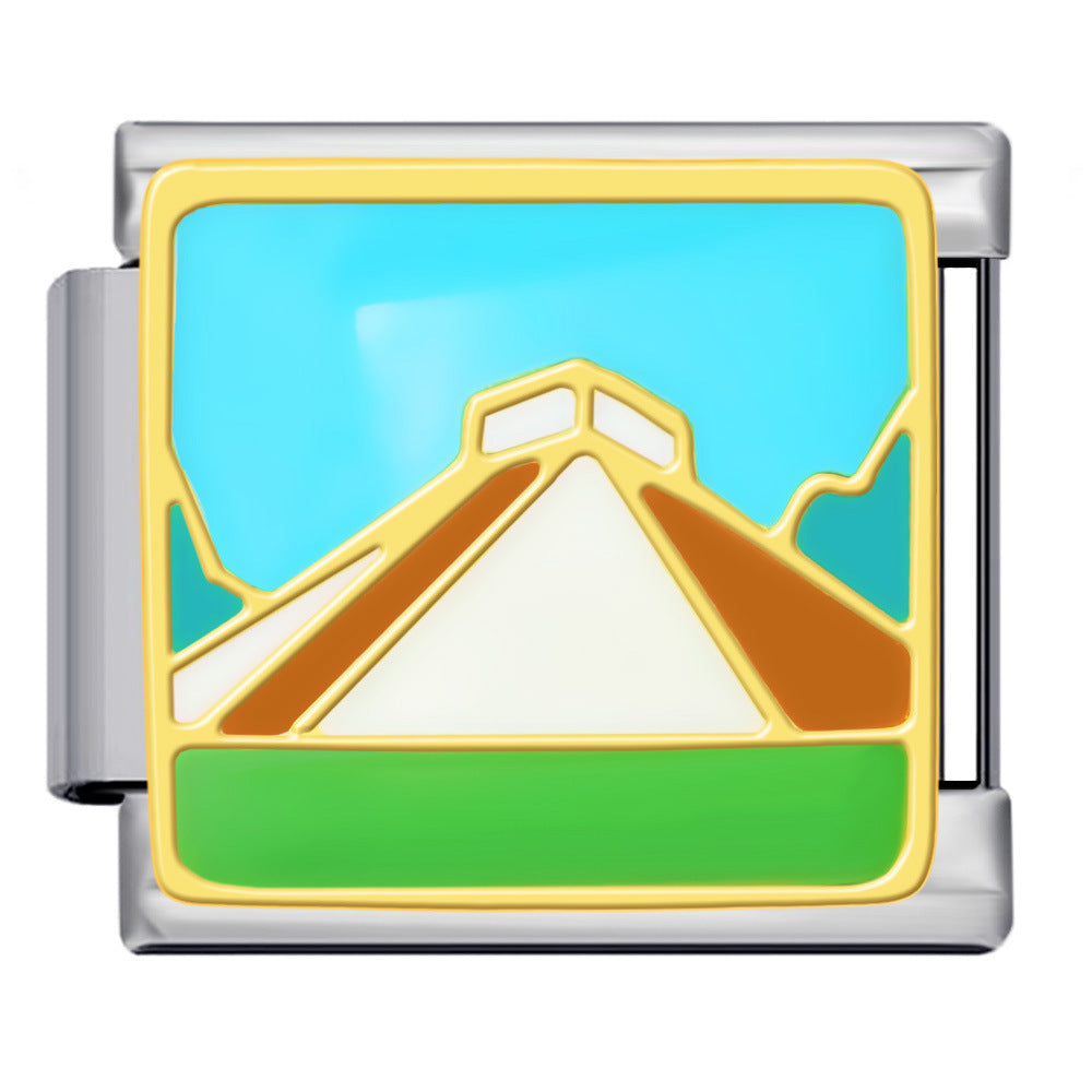 Wholesale Italian Charm Bracelet 9mm DIY Splicing Cute Creative Stainless Steel Composable Bracelet