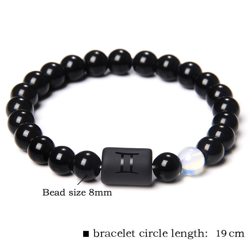 Wholesale Twelve Zodiac Signs Stone Beads Bracelet ACC-BT-Ruiz002