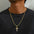 Wholesale  Hip Hop Cross Necklace Diamond Embedded Cuban Chain