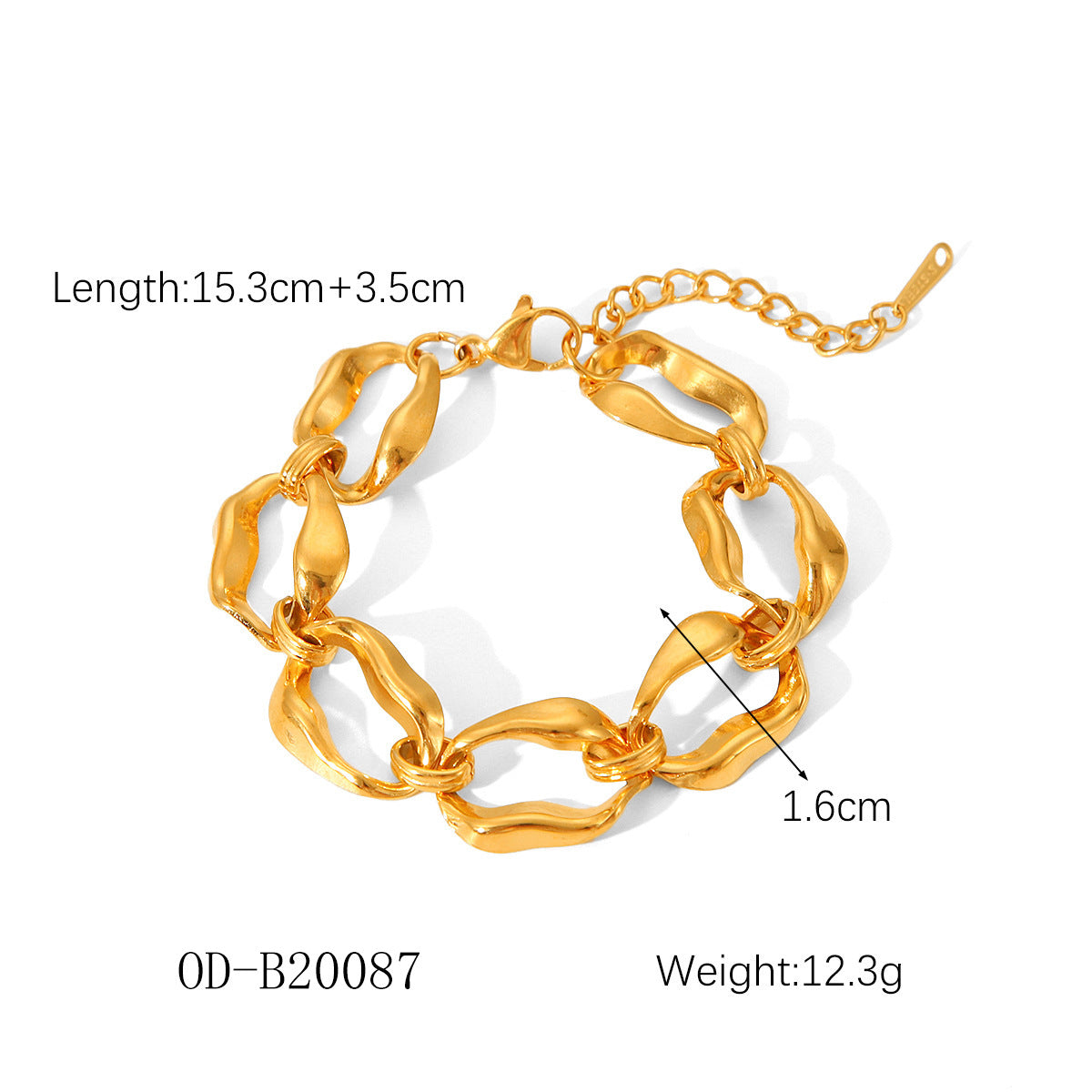 Wholesale 18K gold-plated bracelet stainless steel bracelet