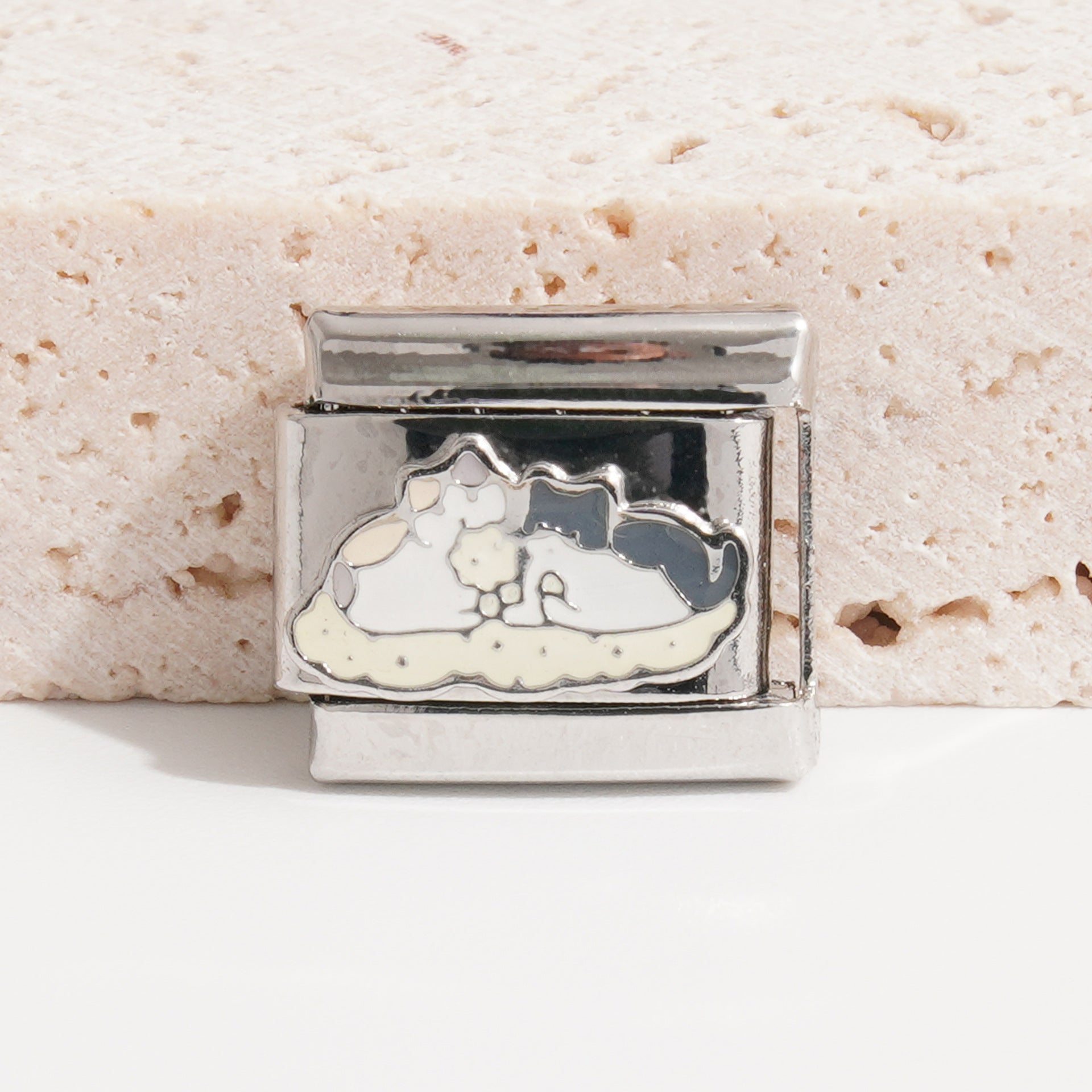 Wholesale 10pcs Italian Charm Bracelet 9mm DIY Splicing Cartoon Cute Stainless Steel Composable Bracelet