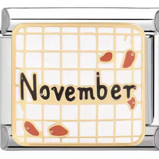 Wholesale 10pcs Italian Charm Bracelet 9mm DIY Splicing Removable Month Stainless Steel Composable Bracelet