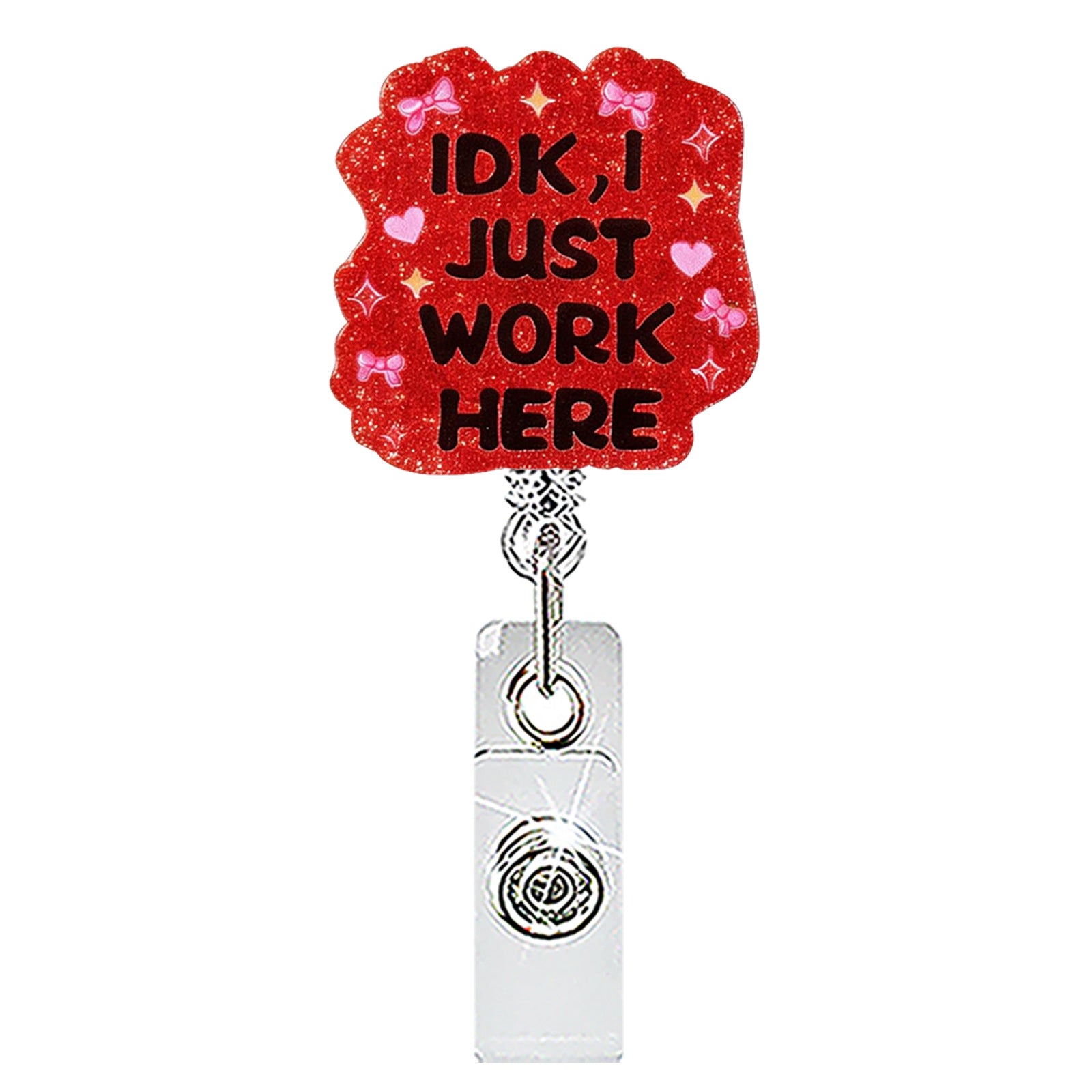 Wholesale Acrylic Retractable Badge Reel Fun Pill Bottle Design Nurse Medical Gift