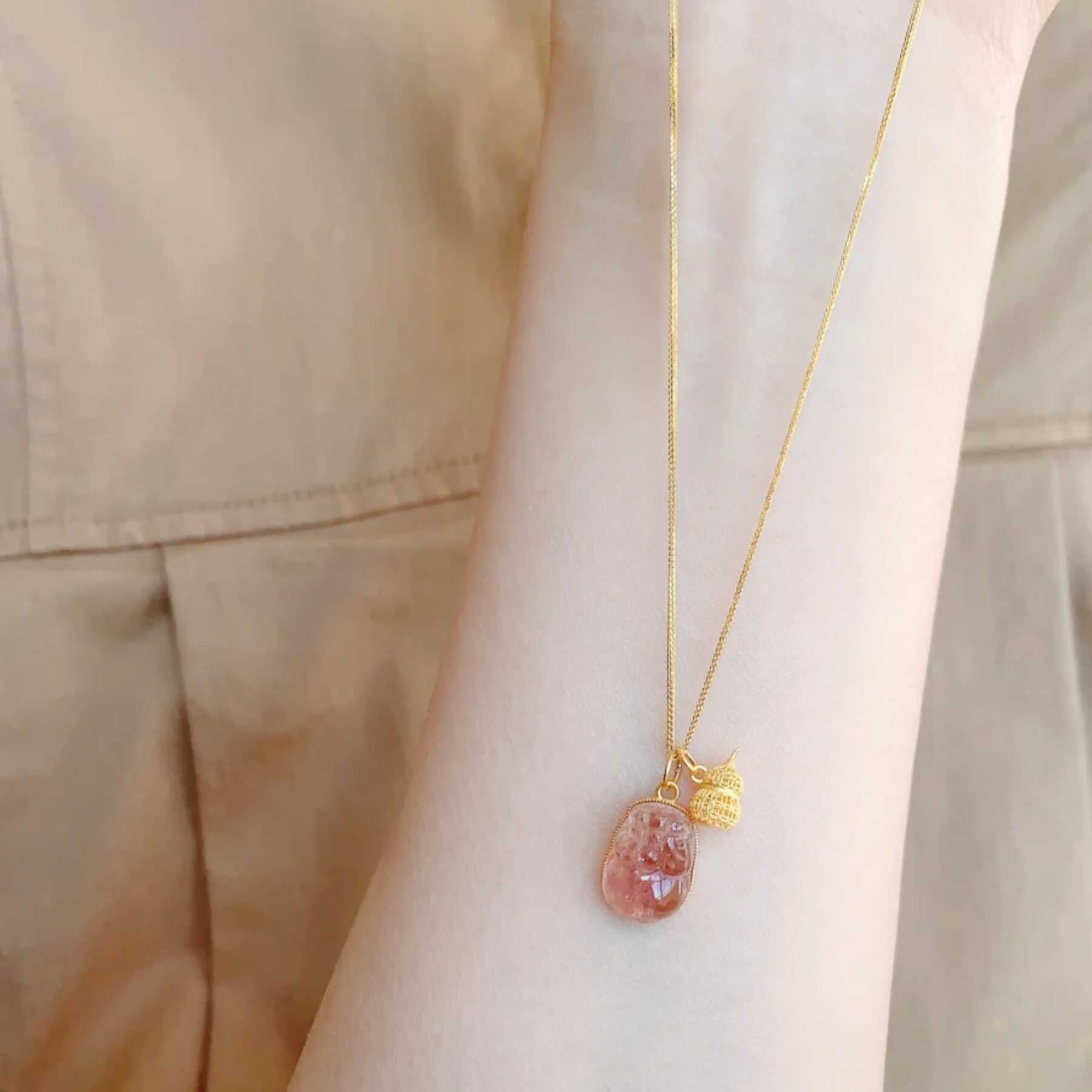 Wholesale Authentic Pink Tourmaline Necklace